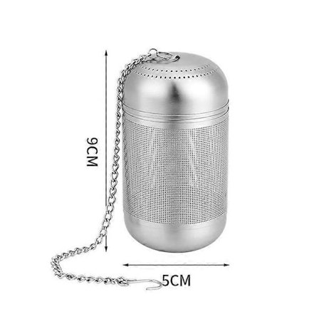 Tesil i rustfritt stål teinfuser teblader krydder krydderkule sil tekanne finmasket kaffefilter teservise[YJD]