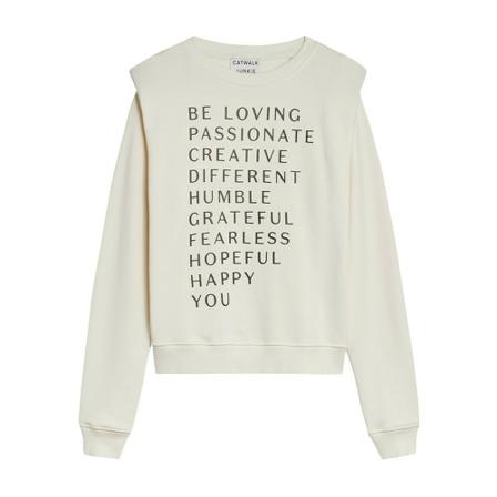 Catwalk Junkie Sweatshirt , Beige , Dames , Maat: L