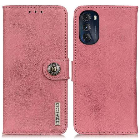 KHAZNEH lompakkoteline Motorola Moto G 5G: lle 2022 - vaaleanpunainen Pink