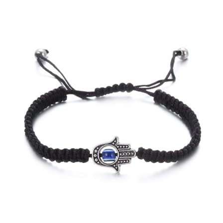 Evil Eye Beaded Armband Red Rope Bangle 04