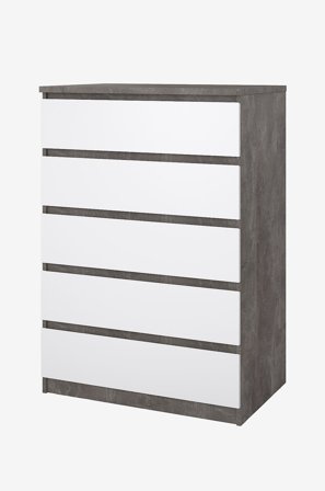 Tvilum - Naia Byrå 5 lådor - Paket - Grå - Byråar - Från Homeroom