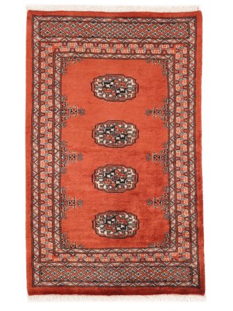 78X125 Tapis D'orient Pakistan Boukhara 3Ply Rouge Foncé/Rouge (Laine, Pakistan)