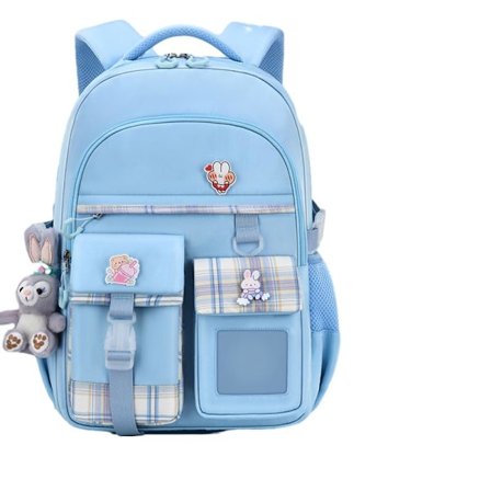 Jenter multifunksjonell søt skolesekk ryggsekk med dukke sjarm