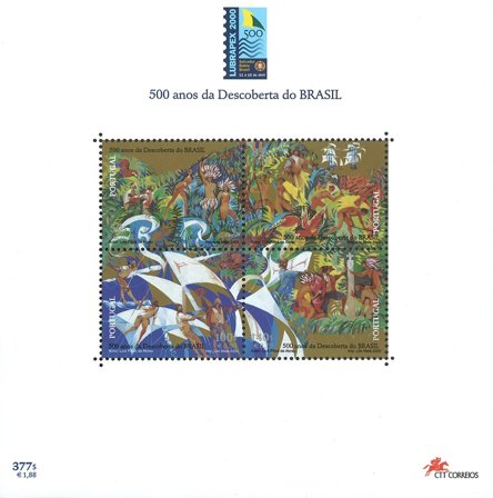 Portugal - Opdagelsen af Brasilien - Postfrisk miniark