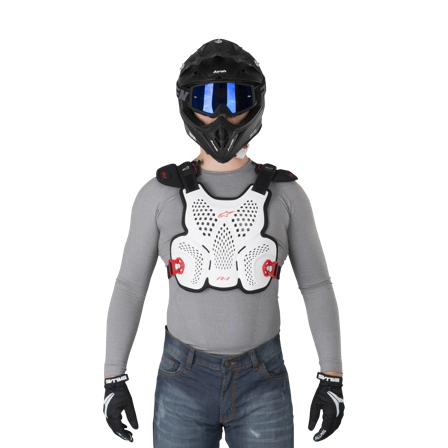 Alpinestars A-1 Roost Chest Protector White/Black/Red M/L