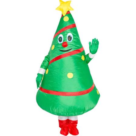 Unisex Julgran Kostyme Cosplay Oppblåsbar Morsom Festlig Drakt for Voksne