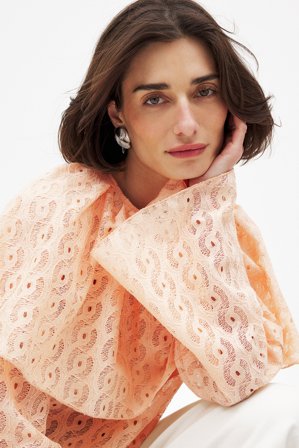 NA-KD Blusencape - Blusen - Orange - XS (EU 32)