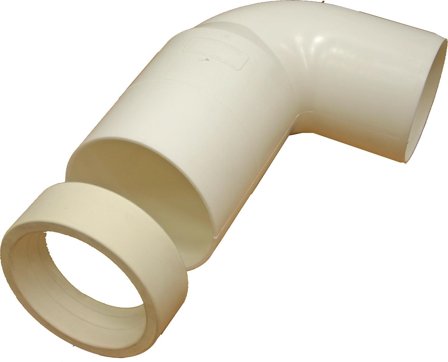 Pipelife 2828148 Tilkobling for WC, 88,5°, Innendørsavløp