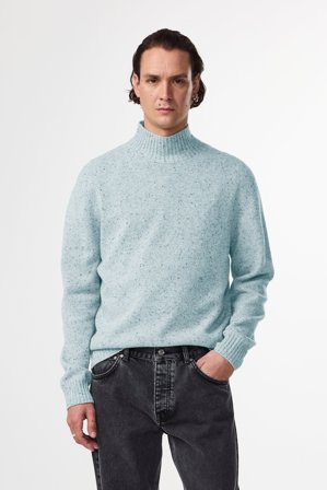 NN.07 Aksel Pullover Herren Blau Wolle