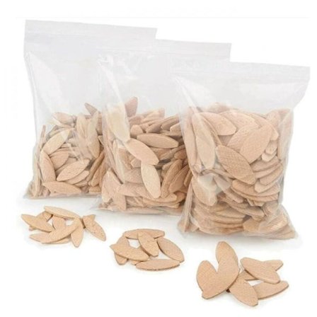 Lamello monteringssamling type Lamello 20, 100 stk/størrelse trelameller i massivt bøk Ideell for freser/lamelleringsfres