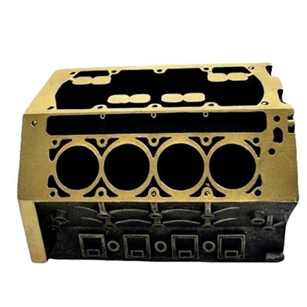 Moottorilohko Käyntikortti- ja Kynäteline DIY Käyntikorttiteline Järjestäjä Näyttö Pöytä Moottorimalli Kulta