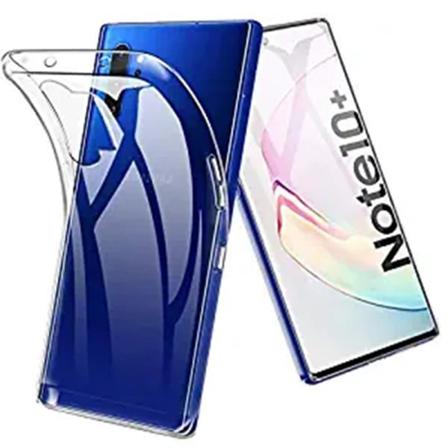 Samsung Galaxy Note 10 Plus - Suojaava silikonikuori Transparent/Genomskinlig