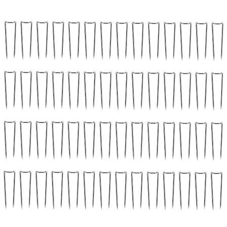 100 stk U-formet sy-lappestifter for stoffkunst, posisjonering, nål 2,3 x 0,5 cm a 2.3X0.5cm