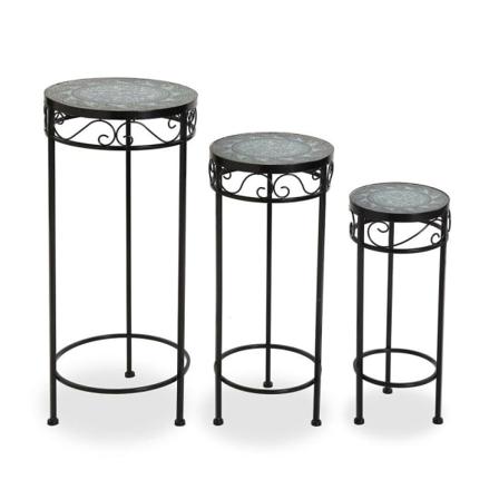 Blomkruksställning Versa Metall (30 X 69 Cm) (3 Pcs)