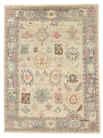 Groß Usak Indisch Teppich 275X364 Wolle