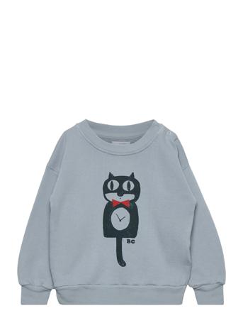 Cat O'clock Sweatshirt Sweatshirt Trøje Blå Bobo Choses