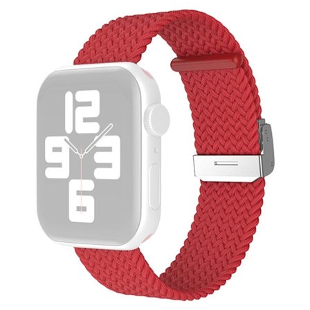 Apple Watch (45 mm) klockarmband i enkel nylon - Röd