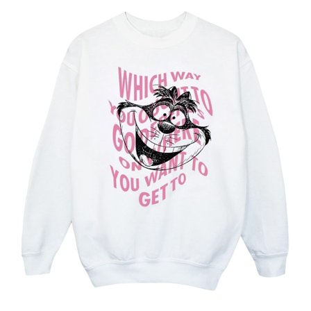 Disney Girls Alice In Wonderland Chesire Cat Sweatshirt 3-4 år
