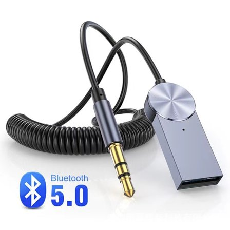 För bil 3,5 mm Jack Aux Bluetooth Adapter Dongelkabel