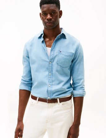 Tommy Hilfiger Flannel Indigo Shirt - Blue - XL