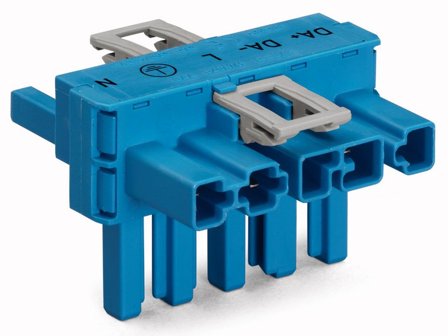 Wago 770-620 Haaroitin 1 x uros/ 2 x naaras lukko dali, Liitäntätulpat & kaapelit