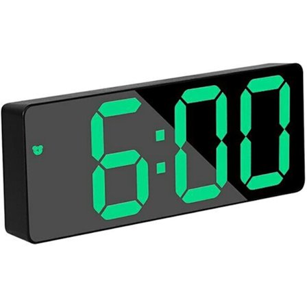 Vækkeur LED Display Digital Spejl Vækkeur Batteri Pl DXGHC