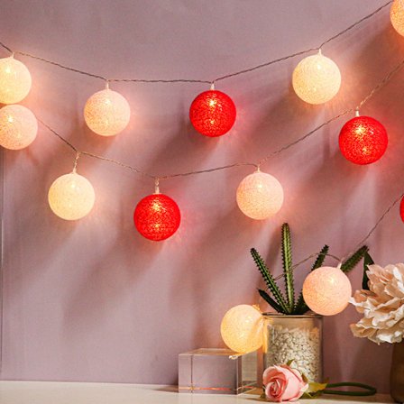 Pen ball-lys, 3M 20 LED-lyssnor på batteri