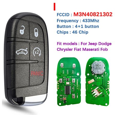 CN086054 Universal Smart Key For Jeep Compass Grand Cherokee Dodge Charger Challenger Chrysler 300 Fiat 500L Fjernkontroll M3N-40821302