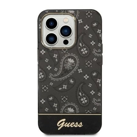 Guess Bandana Paisley iPhone 14 Pro 6,1" fodral - svart