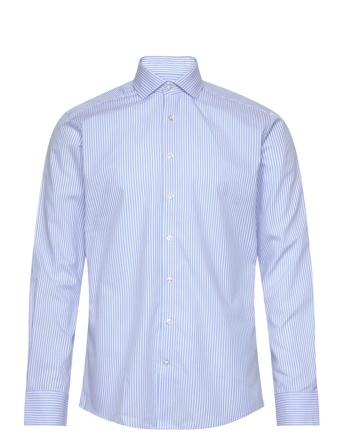Bs Moss Slim Fit Shirt Blue Bruun & Stengade
