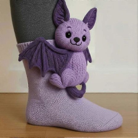 Sjove tegneserie dyresokker - Julegaver: Kat & Hjort varme vintersokker til piger og kvinder