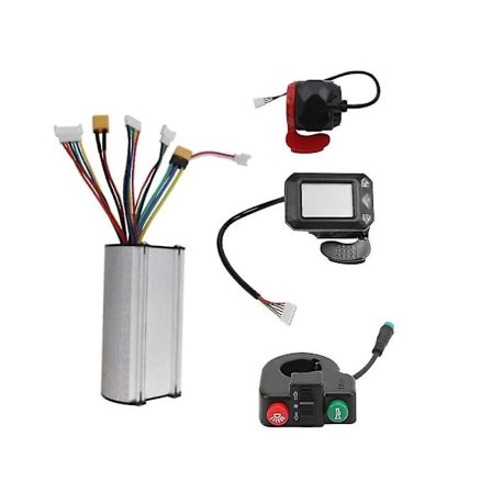 36v 350w Foldbar Scooter Controller LCD Display Brems Accelerator Gashåndtag Switch Button Kit til El
