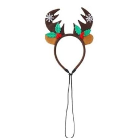 Halloween- og julegevir, kæledyrshovedbånd, katte- og hundejulehatte, gevirklokker, kæledyrshovedbeklædning brown snowflakes