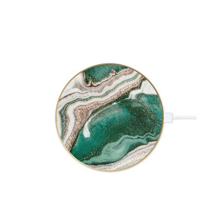Fashion Wireless Charger Golden Jade Marble
