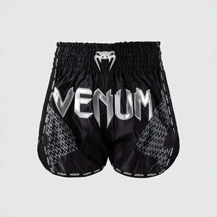 Venum Nexus Muay Thai-Shortsit Musta Hopea