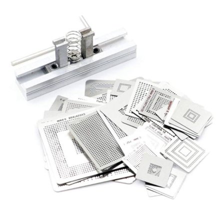 47 stk. Serie/Sæt Direkte Opvarmning BGA Stencil + BGA Reball Jig BGA til 360CPU PS3-CPU GPU CXD2949CGB