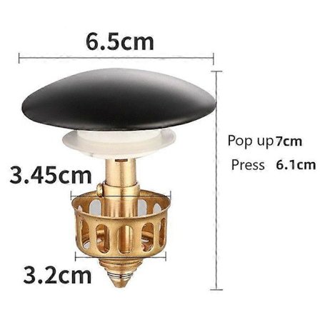 Handfat Avlopp Studs Kärna Tvättställ Läckagesäker Plugg Avloppstillbehör_tfrf