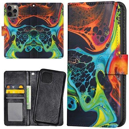 iPhone 12 Pro Max - Plånboksfodral/Skal Marmor