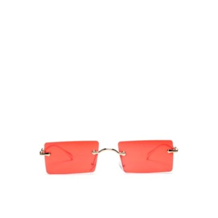 Rimless, Rimless, Sunglasses, Red Or Dead, For Women