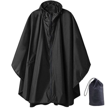 PU Premium regnfrakk med glidelås, gjenbrukbar og lett å bære