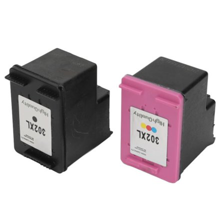 2 st 302XL bläckpatron Högdensitetssvamp Tålig ABS Kompatibel med HP Envy Officejet-skrivare