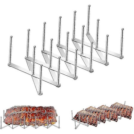 Spareribs Holder, Låg Holder Lavet af Rustfrit Stål, Til Madlavning