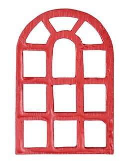 Fönster till Nissedörr Rött - Jul,Nissens jul - Ateljé Margaretha