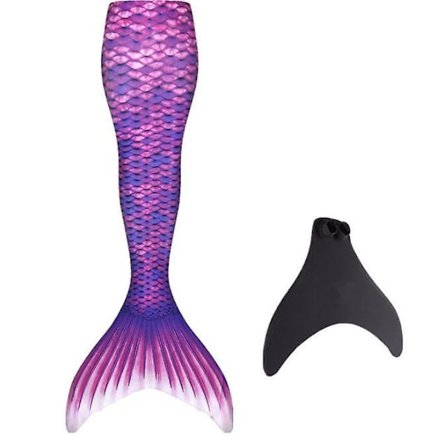 Adult Reinforced Mermaid Tail For Swimming, Monofin Included
