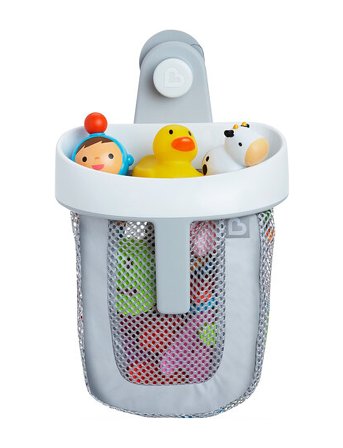 Carlo Baby Super Scoop Bath Toy Organiser - Grey - ONE SIZE