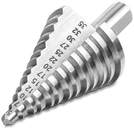 Stegborr 5-35mm för metall/trä/plast (runt skaft)
