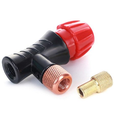 Polkupyörän renkaan täyttöpää Mini käsipumpun pää polkupyörälle Co2-ilmapullolle Musta Shytmv