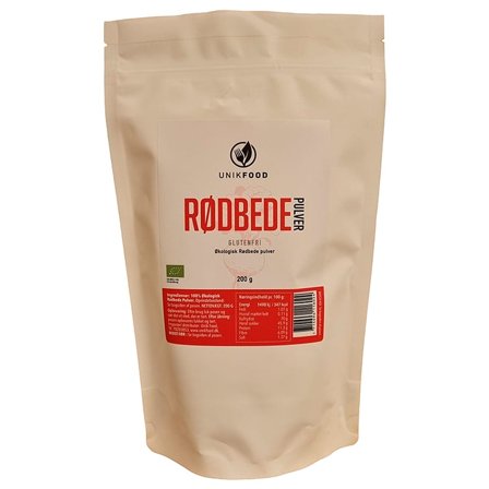 Unik Food Rødbede pulver Ø 200 g, Helse & Madvarer, Krydderier, Øvrigt