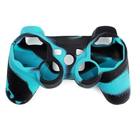 Silikonegreb til controller, Playstation 3, Camouflage Turkis