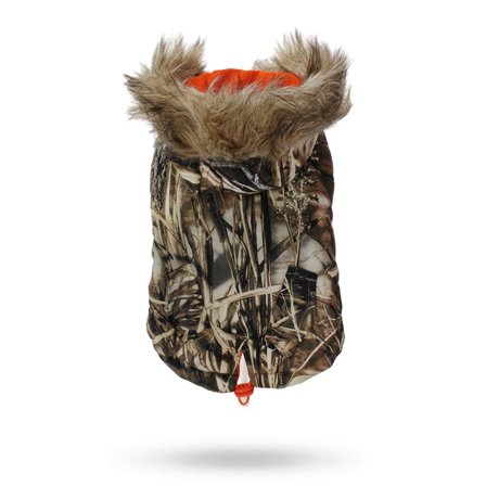 Urban Pup - Wetlands Camouflage Fish Tail Parka - Hundejakke - Hundedekken, overaller & hundejakker på Doggie.no